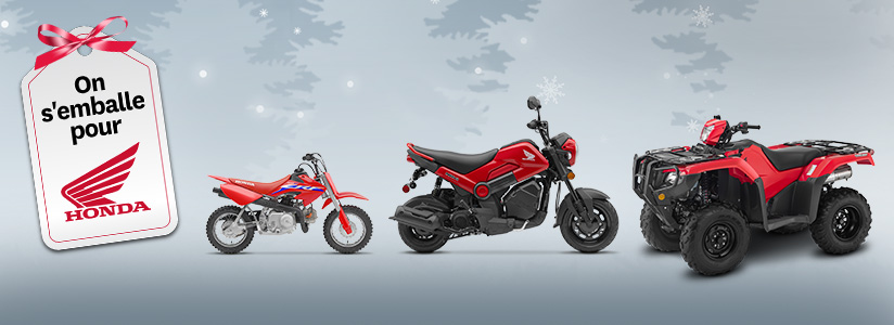 Une offre spéciale Honda en vedette